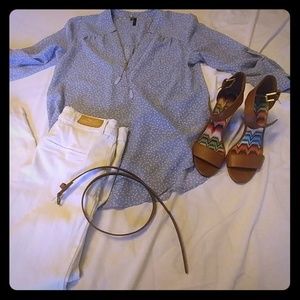 Super cute Maurices sheer blouse